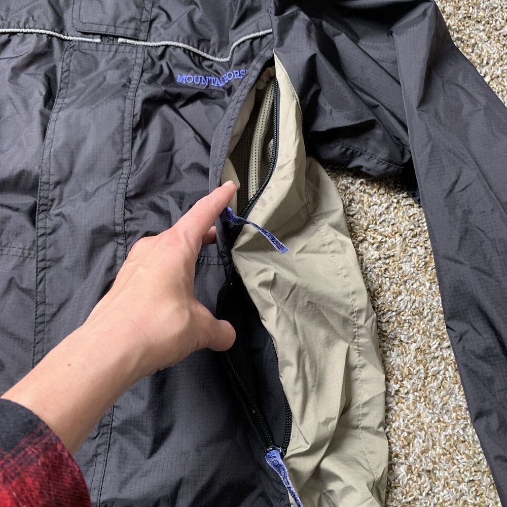 Women’s Riding Jacket Windbreaker Size Large Black Tan Vented Mountain Horse - Picture 5 of 12
